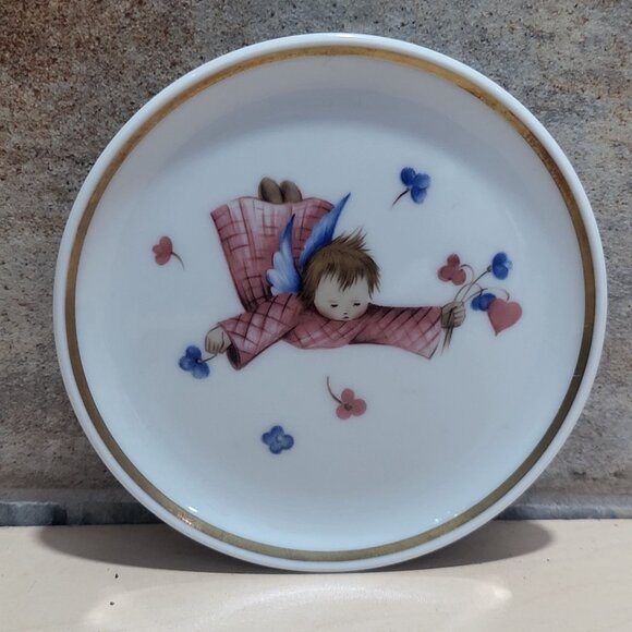 Schmid Berta Flying Angel Hummel Museum Miniature Plate Collection 1978 - Picture 4 of 8